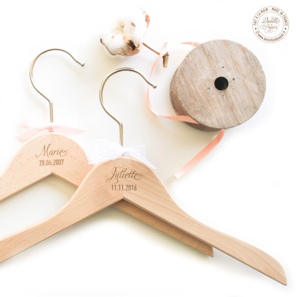 5 Pcs Cintre Bébé En Bois Petits Cintres À Vêtements De Jupe