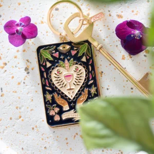 porte clés tipsy coeur carte tarot spiritualite