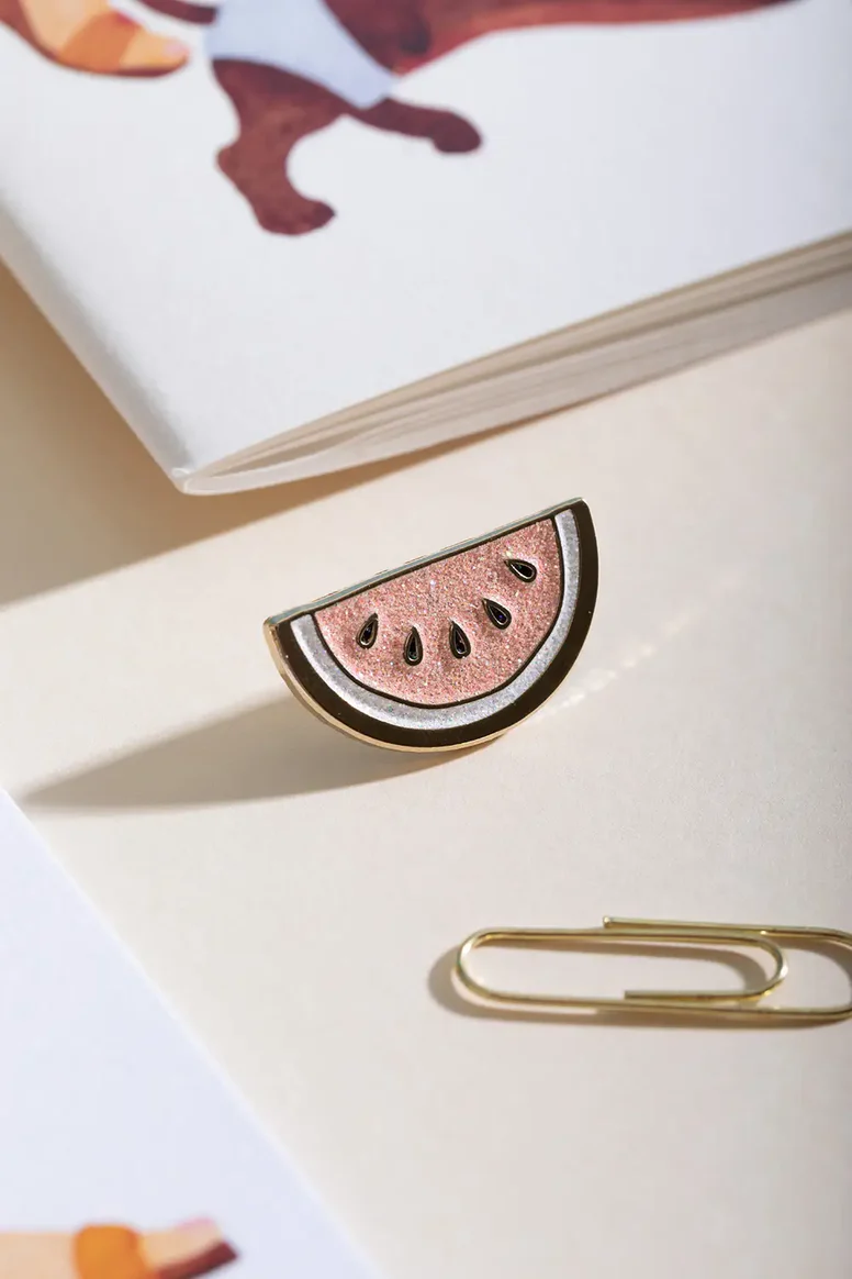 watermelon-enamel-pins-glitter-slice