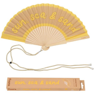Éventail "Sun Sea and Sand"